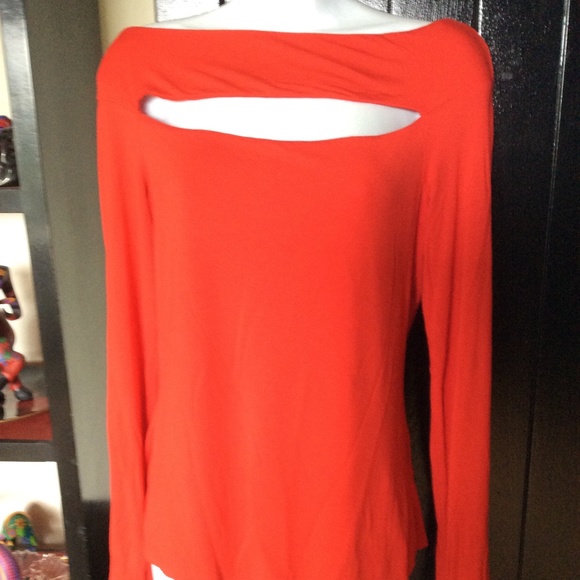 Marciano Boat Neck Shirt with Front Cut Out - Picture 1 of 3